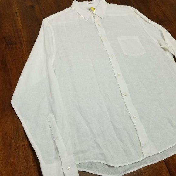 J.Crew Long Sleeve Button Down - White Linen - Sli - Picture 5 of 10
